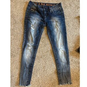 Rock Revival Jen Ankle Skinny Stretch Jean 26